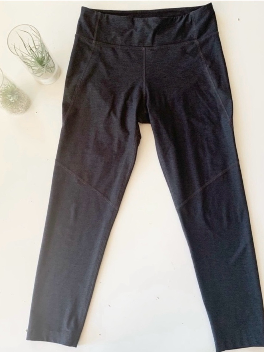 Outdoor Voices Cropped Midrise Leggings In heathered charcoal gray Size M